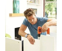 Black &amp; Decker Juodas &amp; Decker wiertarko-wkrętarka akumuliatorinė 7,2V, Juodas &amp; Decker [BDCD8-QW] 1,5Ah, Li-Ion