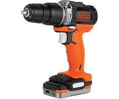Black &amp; Decker Juodas &amp; Decker Suktuvas-gręžtuvas Juodas &amp; Decker BDCHD12S1-XJ; 12 V; 1x1,5 Ah akum.