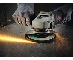 Black &amp; Decker Juodas + DECKER KAMPINIS ŠLIUOTUVAS 125mm 1200W KG1202K