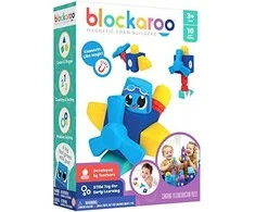 Clics toys MAGNETINIAI BLOKAI CLICS BLOCKAROO 301002 MAŽAS LĖKTUVIAS - PUTOLOŠINIAI BLOKAI ŽAIDIMUI VANDENYJE - 10 ELEMENTŲ