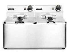 Kitchen Line dvigubo maitinimo gruzdintuvė 7kW 230V 2 x 8L - Hendi 205839