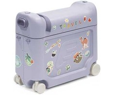 Kelioninis Stokke JetKids BedBox – vaikiškas lagaminas su lovos funkcija | Arctic Mėlyna