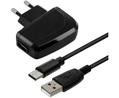 BlueStar Įkroviklis Blue Star (TFK-TC-1095B) + laidas "USB-C (Type-C)" 2A (10W) juodas