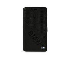 BMW Signature Leather Booktype dėklas, skirtas Sony Z5 - juodas