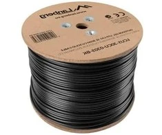 LANBERG LCU5-30CU-0305-BK Lanberg UTP kietas lauko gelis. kabelis, CU, kat. 5e, 305m, pilka