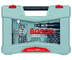 BOSCH  sukimo antgalių ir grąžtų rinkinys Premium X-line 105 vnt. 2608P00236