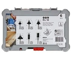 Bosch Apdailai ir kraštų apipjaustymui skirtų frezų rinkinys, 6 vnt. 6mm