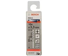 Grąžtas Bosch HSS-G grąžtai metalui 3,3mm, 10 vnt.