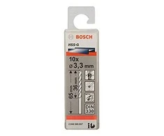 Grąžtas Bosch HSS-G grąžtai metalui 3,3mm, 10 vnt.