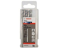 Grąžtas Bosch HSS-G grąžtai metalui 5,5mm, 10 vnt.