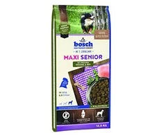 bosch Dog MAXI SENIOR Geflugel + Reiss (paukštiena ir ryžiai) 12,5kg