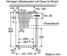 Bosch DWZ1IX1C6 „Clean Air Plus“ recirkuliacijos rinkinys, pradinė įranga