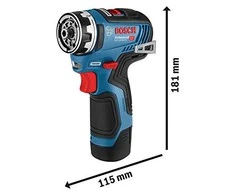 Bosch GSR 12V-35 FC, LB be akumuliatoriaus ir kroviklio, GFA12B