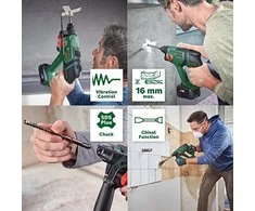 Bosch UniversalHammer 18V be akumuliatoriaus ir kroviklio Akum.perforatorius