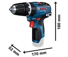 Bosch GSB 12V-35, CT be akumuliatoriaus ir kroviklio