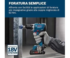 Bosch GSR 18V-65, CT, be akumuliatoriaus ir kroviklio