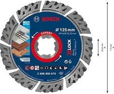 Bosch XLOCK Deimant.pjov.diskas Multi Material 125
