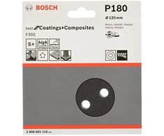 Bosch Šlif.pop,akmeniui,PEXGEX D=125mm,K180,5 vnt.