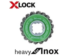 Bosch X-LOCK šepetys 75 mm iš nerūdijančiojo plieno