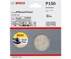 Bosch Šlifavimo tinklelis M 480 115mm, G80, 5 vnt.