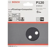 Bosch Šlif.pop,akmeniui,PEXGEX D=125mm,K120,5 vnt.