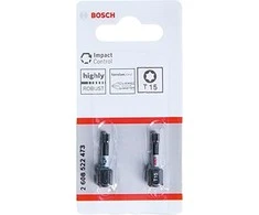Bosch Suktuvo antgaliai T15 2 vnt./ Impact, L=25mm