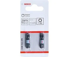 Bosch Suktuvo antgaliai T40 2 vnt./ Impact, L=25mm
