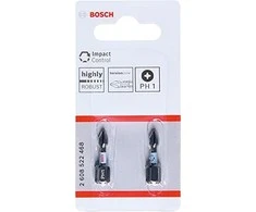 Bosch Suktuvo antgaliai PH1 2 vnt./ Impact, L=25mm