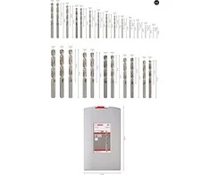 25 DALIŲ HSS-G „PROBOX“ Metalo grąžtų rinkinys, DIN 338, 135° 1–13 MM