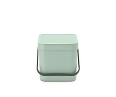BRABANTIA šiukšliadėžė „Sort &amp; Go“, 6 l, Jade Žalias, 211768