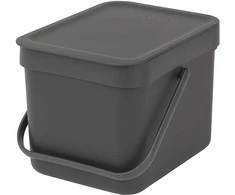 Brabantia atkritumu tvertne Sort&amp;Go, 6l, pilkas