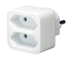 Maitinimo lizdas, 2xIEC 60906-1 lizdas, 1x CEE 7/7 jungtis Brennenstuhl balta / GT-469