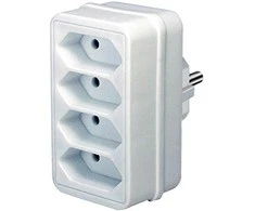 Brennenstuhl adapterio kištukas Euro 4, baltas