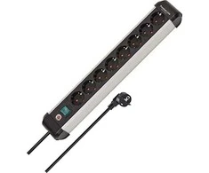 Brennenstuhl Premium-Alu-Line maitinimo juostelė 8 krypčių 3m H05VV-F 3G1.5