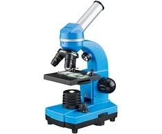 Mikroskopas Bresser Junior Biolux SEL 40–1600x, mėlynas
