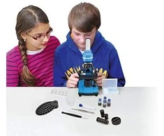 Dėlionė Mikroskopas Bresser Junior Biolux SEL 40–1600x, mėlynas