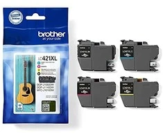 „Brother LC421XLVAL“ rašalo kasečių sudėtinė pakuotė | Brolis Brolis LC | LC421XLVAL | Brother LC421XL - 4 pak. - XL - juodas, geltonas, žalsvai mėlynas, purpurinis - originalus - rašalo kasetė | Rašalo kasetė | Juodas, geltona, žalsvai mėlyna, purpurinė