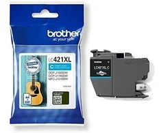 „Brother LC421XLC“ rašalo kasetė, žalsvai mėlyna | Brother LC421XLC | Rašalo kasetė | Žydra spalva