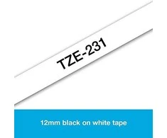 Brother | TZe-S221 Strong Adhesive Laminated Tape | Juodas on Baltas | TZe | 8 m | 9 cm