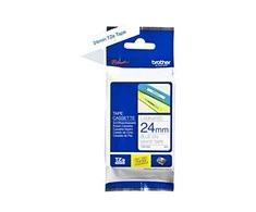 Brother TZe-253 Laminated Tape Mėlyna on Baltas, TZe, 8 m, 2.4 cm