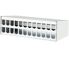METZ CONNECT modulio AP korpusas 2x12 prievadas grynai baltas, be komplektacijos