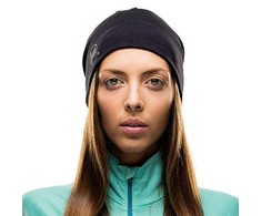 BUFF MERINO LIGHTWEIGHT BEANIE SOLID Juodas vieno dydžio kepurėlė Standartinė