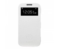 Dėklas Bugatti Bugatti UltraThin Book i9195 S4 mini whi 08331