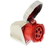 PCE Fiksuotas lizdas 32A 400V 3P + Z + N be uždusimo IP67 1252-6