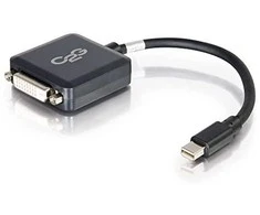 C2G 20cm Mini DisplayPort to DVI Adapteris - Thunderbolt to Single Link DVI-D Converter M/F - Juodas - DisplayPort-Kabelis - Mini DisplayPort (M) zu DVI-D (W) - 20 cm - Juodas