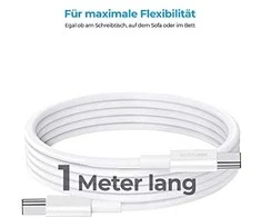 Realpower RealPower įkrovimo/duomenų kabelis USB-C į USB-C 1m baltas 3A