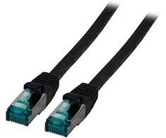 Efb Elektronik EFB RJ45 jungiamasis kabelis S/FTP, Cat.6A, LSZH, 10m, juodas