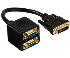 „Gembird“ DVI skirstytuvas su 2 VGA jungtimis, perjungiančiomis DVI į VGA, 0,3 m