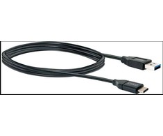 USB kabelis Schwaiger USB-A - USB-C 1 m Juodas (CK311533)