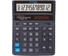 „Donau Calculator TECH“ biuro skaičiuotuvas, 12 skaitmenų ekranas, matmenys 203x158x31 mm, juodas